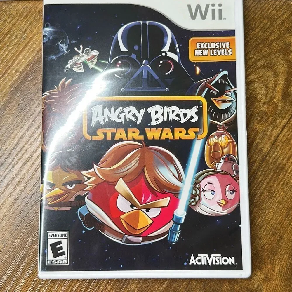 Wii Star Wars Video Game Lot 3 Games Angry Birds Star Wars 3 The Force Unleashed
